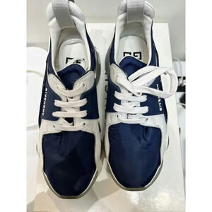 Givenchy Navy and White Sneakers - Like New, Size 42, Includes Dustbag & Box